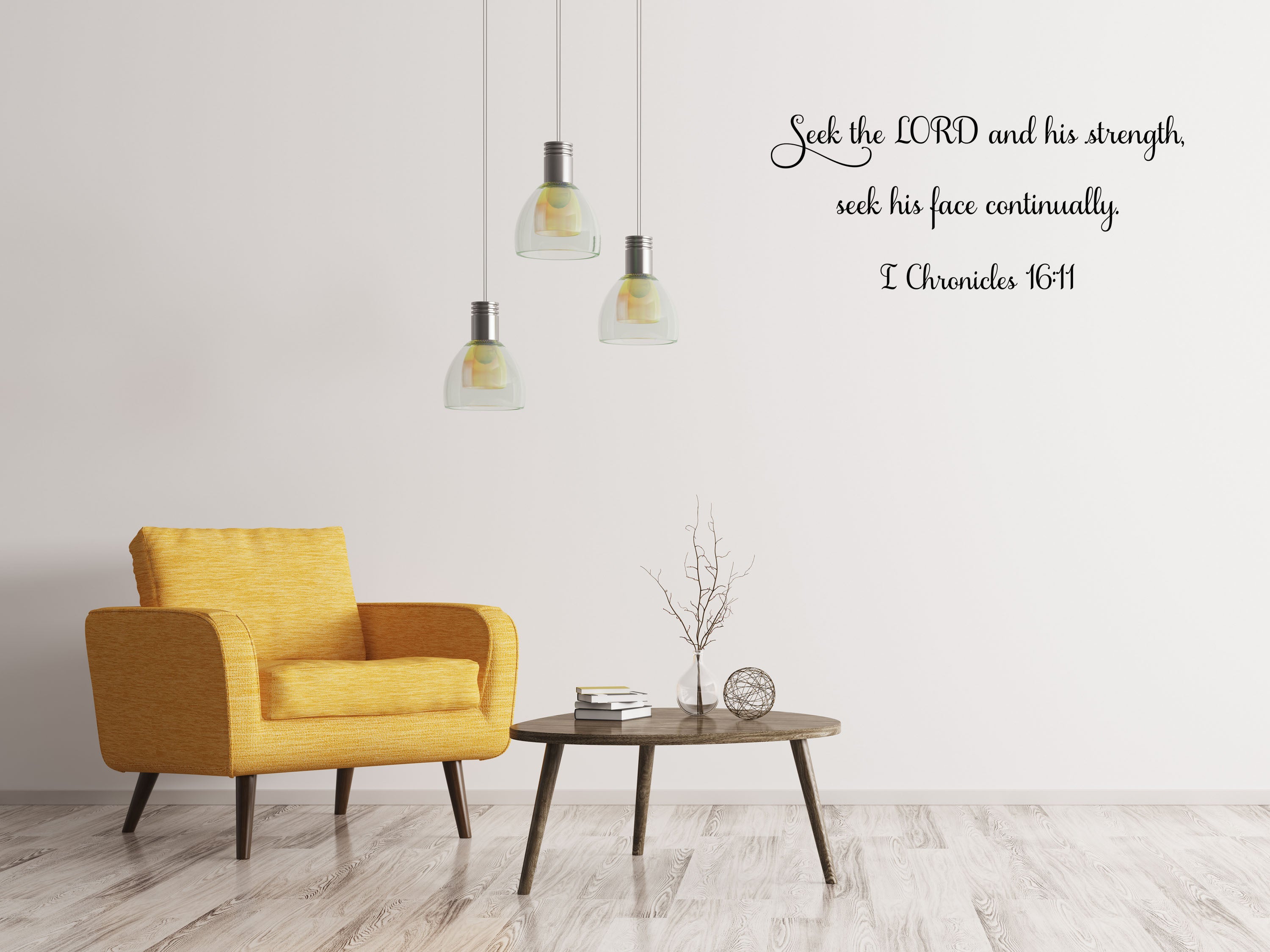 1 Chronicles 16:11 Seek The Lord Bible Verse Quote Scripture Wall Decals Vinyl Wall Decal Title Done