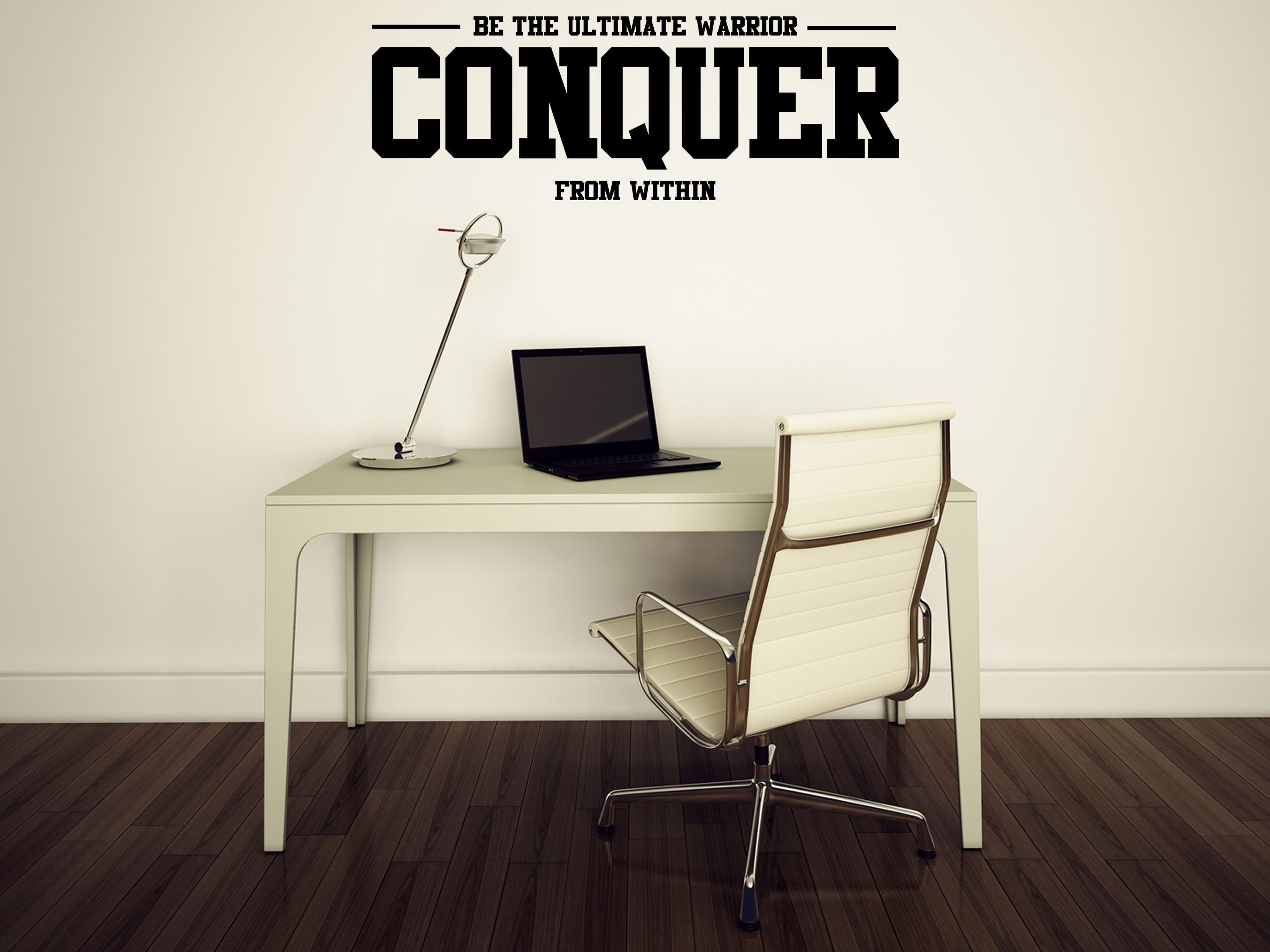 Be The Ultimate Warrior - Warrior Wall Decal - Fitness Room Decor - Conquer From Within - Ultimate Warrior Decal Done