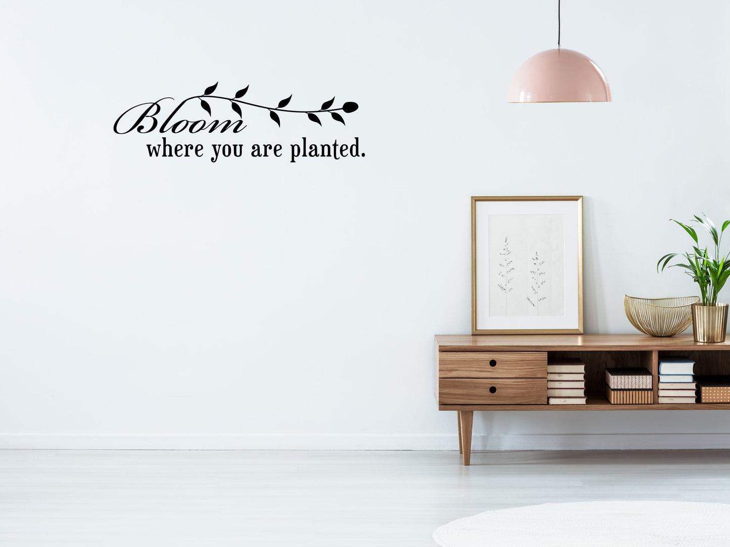 Bloom Where You Are Planted Wall Stickers - Inspirational Wall Decals Vinyl Wall Decal Inspirational Wall Signs