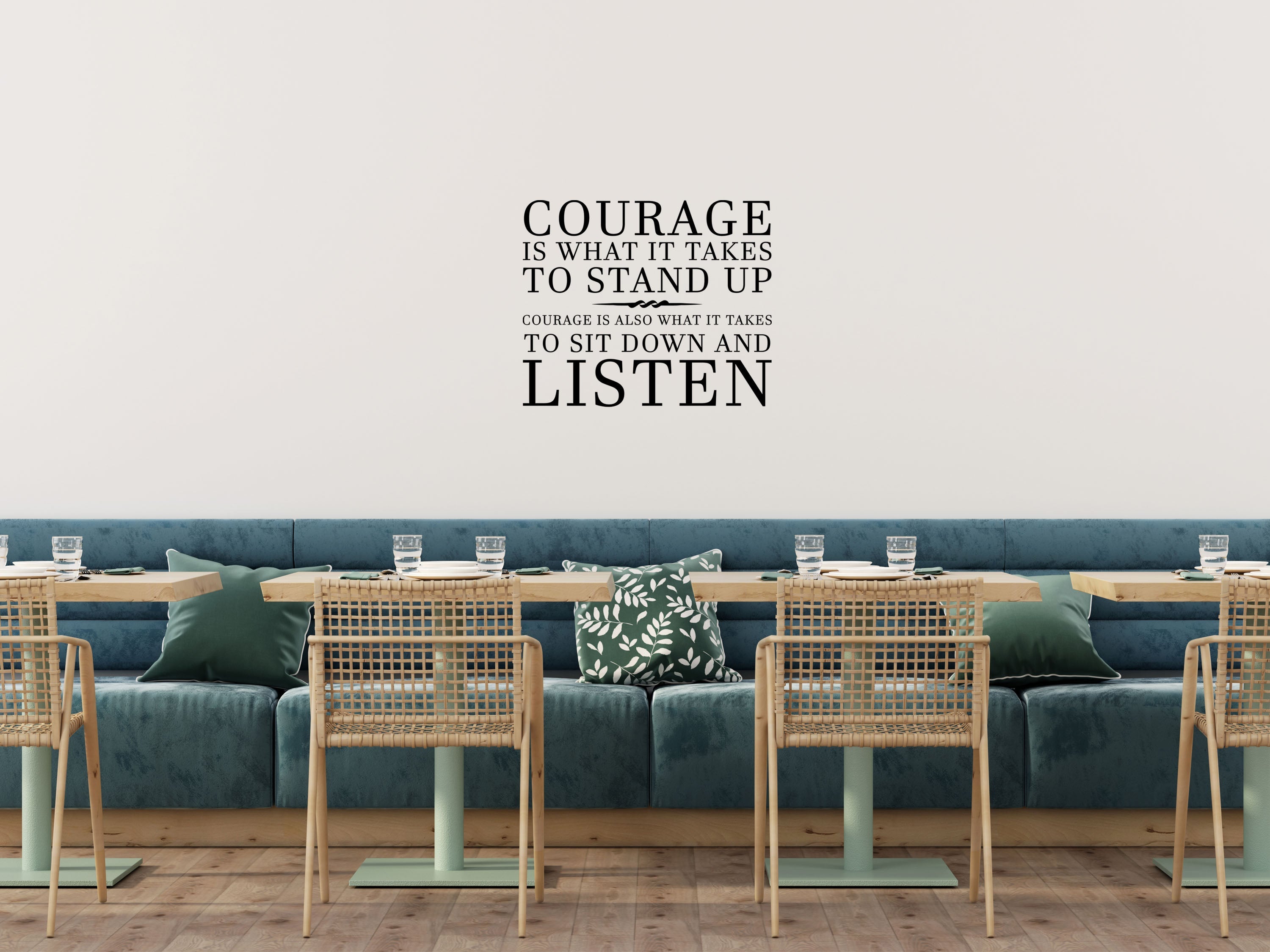 Courage Is What It Takes Vinyl Wall Decal Winston Churchill Wall Decal Handmade Vinyl Wall Art - Motivational Wall Decal Wall Quote Vinyl Wall Decal Inspirational Wall Signs