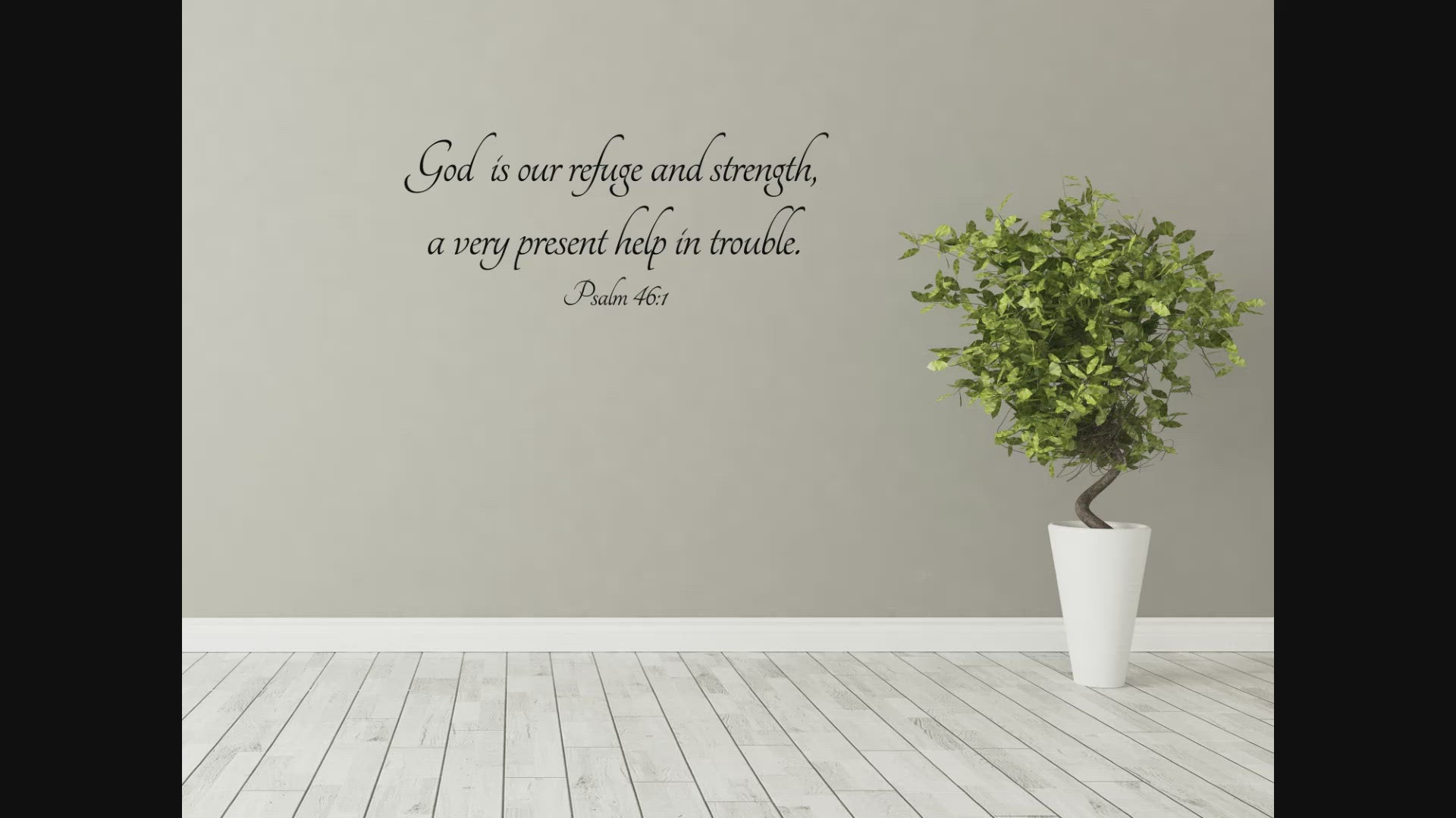 Psalm 46:1 - Scripture Wall Decals
