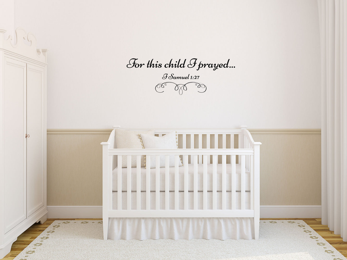 For This Child I Prayed - Inspirational Wall Decals Vinyl Wall Decal Done