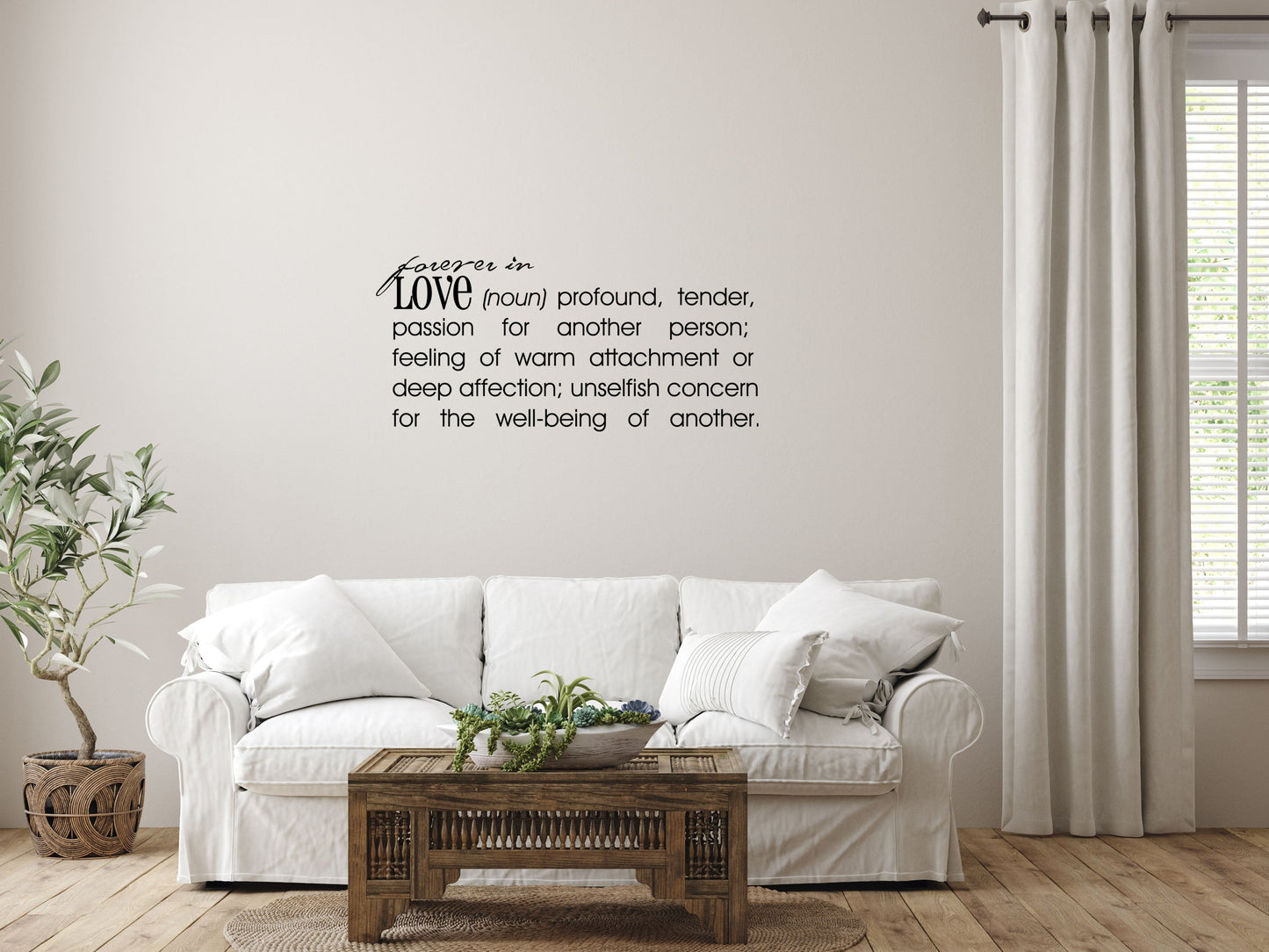 Forever In Love - Inspirational Wall Decals Vinyl Wall Decal Inspirational Wall Signs