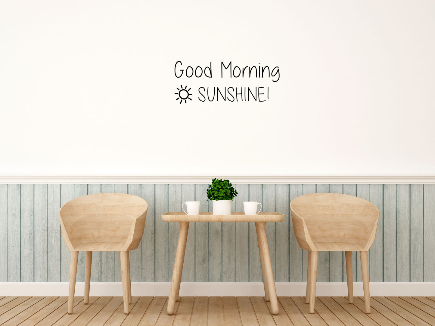 Good Morning Sunshine Vinyl Wall Decal Vinyl Wall Decal Inspirational Wall Signs