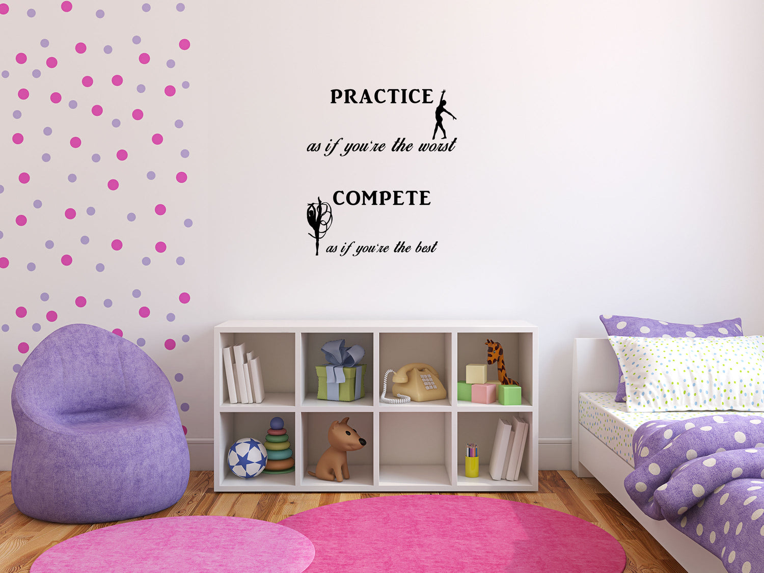Gymnastics Wall Decal Christian Wall Quote Handmade Vinyl Wall Art Custom Orders Custom Vinyl Decals Custom Art Gymnastics Quote Vinyl Wall Decal Inspirational Wall Signs