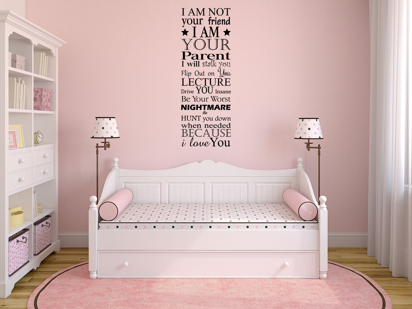 I Am Your Parent Wall Decal Cute Sayings Wall Sticker Love You Lettering Decal Signs Parent Wall Decal Vinyl Wall Decal Inspirational Wall Signs 