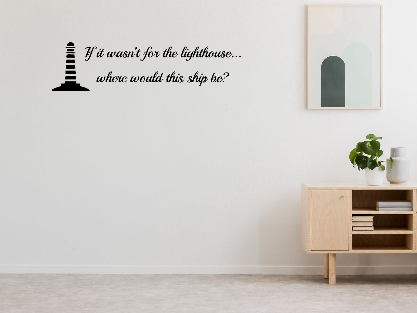Jesus Is The Lighthouse Christian Bible Wall Decal Words Vinyl Wall Decal Inspirational Wall Signs