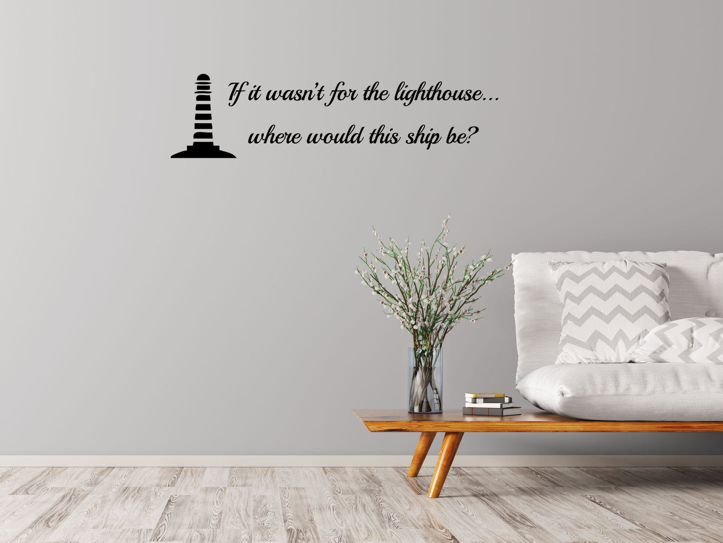 Jesus Is The Lighthouse Christian Bible Wall Decal Words Vinyl Wall Decal Inspirational Wall Signs