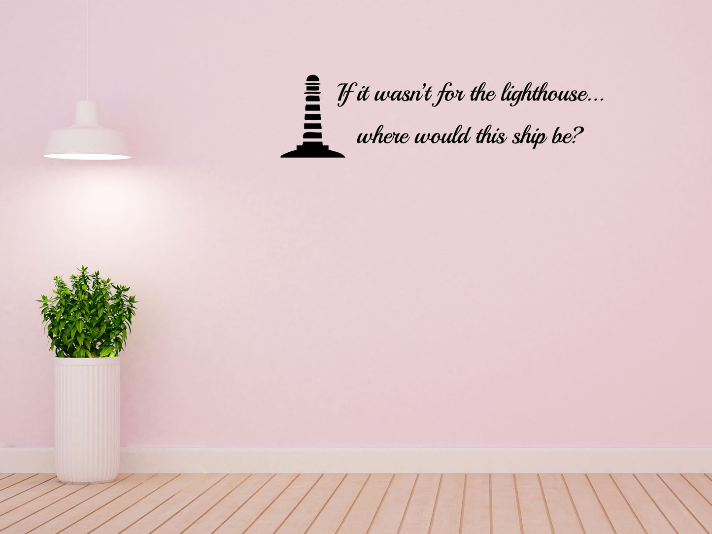 Jesus Is The Lighthouse Christian Bible Wall Decal Words Vinyl Wall Decal Inspirational Wall Signs