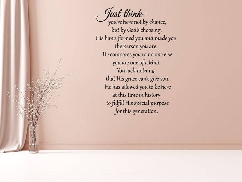 Just Think Vinyl Wall Decal Done