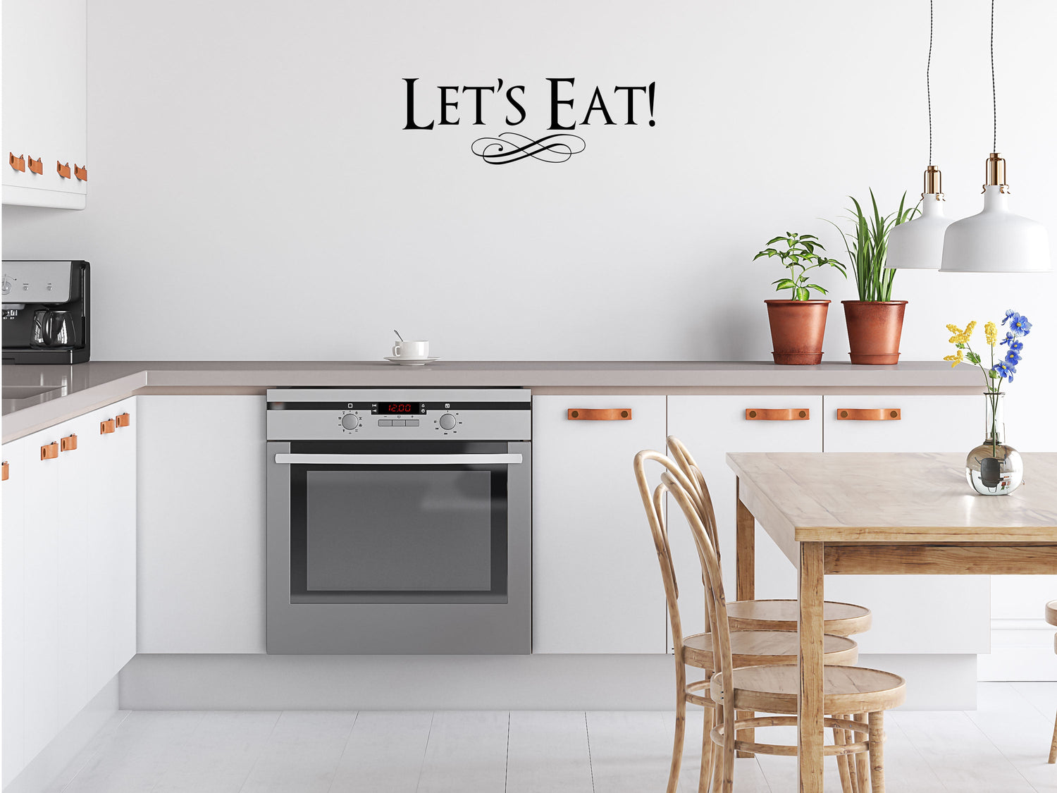 Let's Eat - Inspirational Wall Decals Vinyl Wall Decal Inspirational Wall Signs