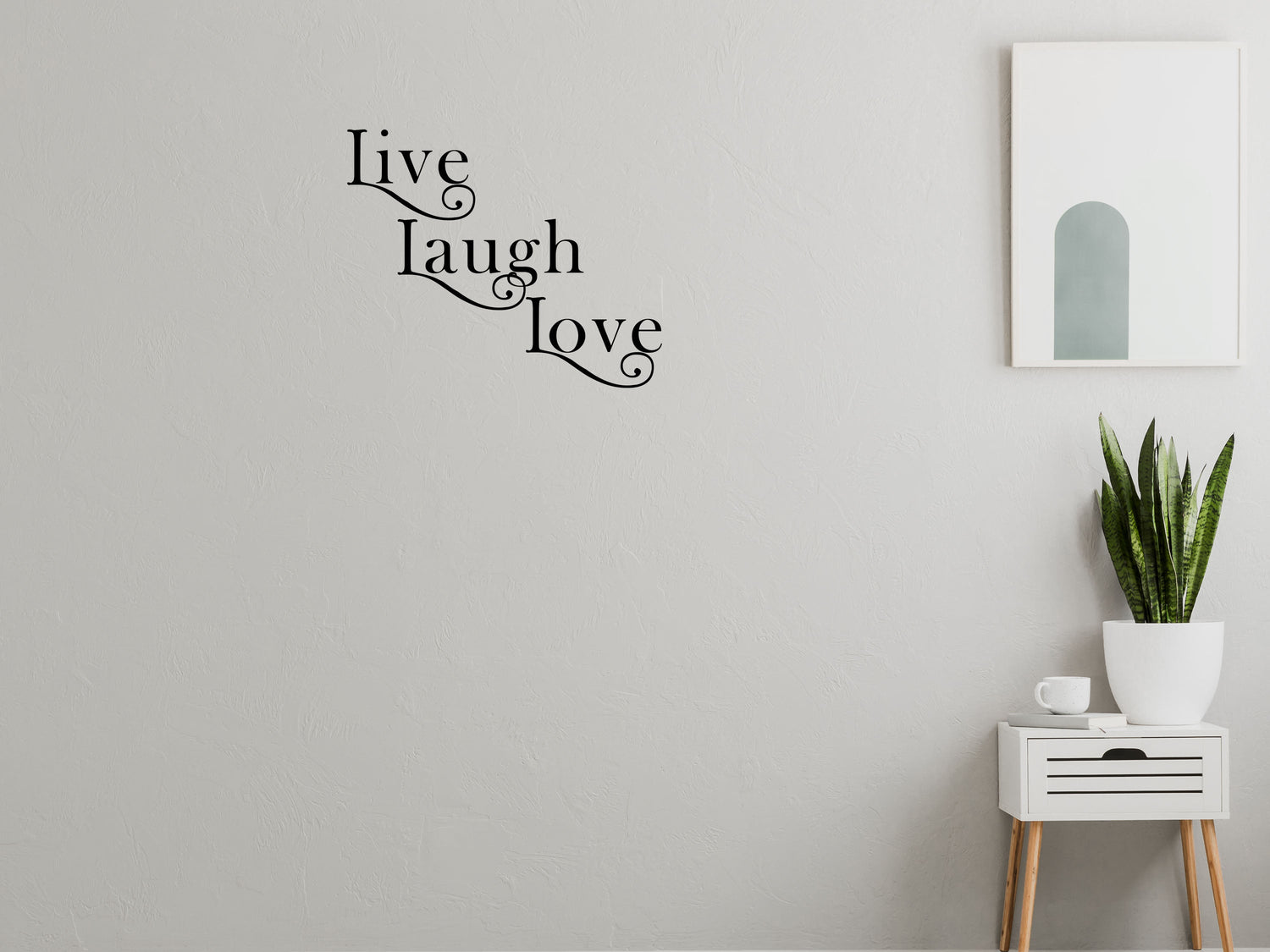 Live Laugh Love Vinyl Wall Decal Inspirational Wall Signs