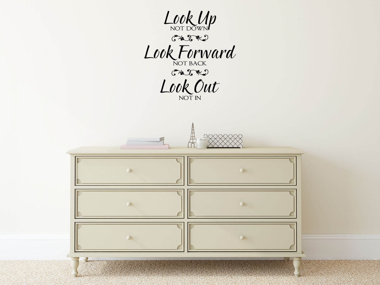 Look Up Not Down Decal Wall Decal Custom Wall Custom Quote Look Up Sign Inspirational Wall Decal - Wall Quote Decals - Wall Quotes Custom Vinyl Wall Decal Inspirational Wall Signs