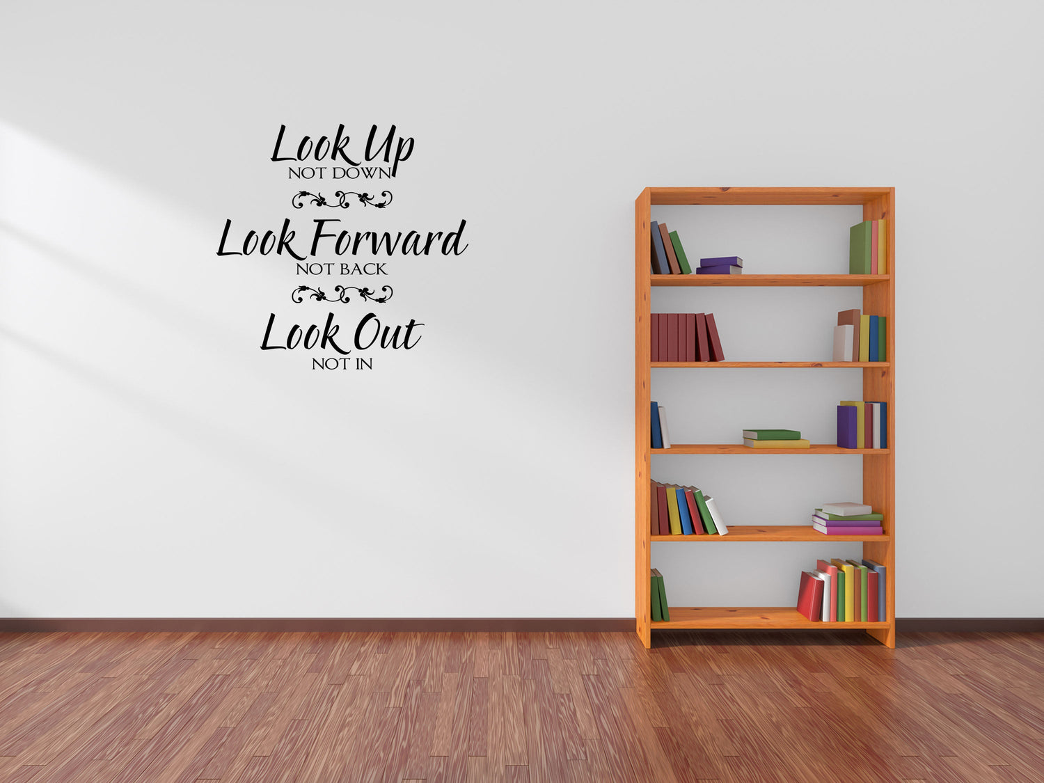 Look Up Not Down Decal Wall Decal Custom Wall Custom Quote Look Up Sign Inspirational Wall Decal - Wall Quote Decals - Wall Quotes Custom Vinyl Wall Decal Inspirational Wall Signs