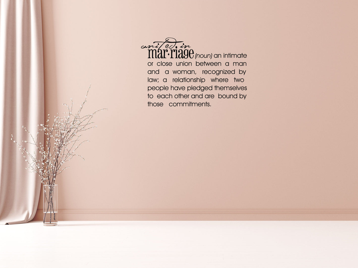 Marriage Definition - Inspirational Wall Decals Vinyl Wall Decal Inspirational Wall Signs