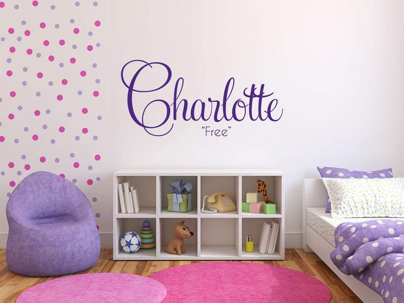 Name Decal - Inspirational Wall Decals Inspirational Wall Signs