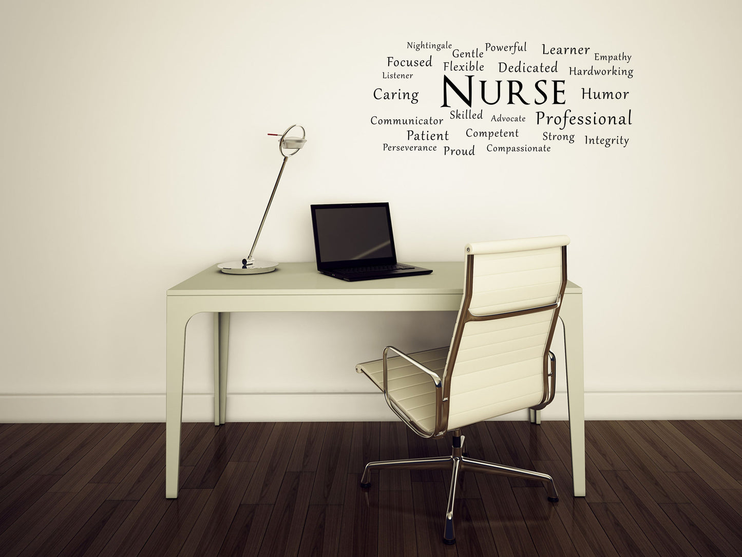 Nurse Word Cloud Office Wall Sticker- Inspirational Wall Decals Vinyl Wall Decal Inspirational Wall Signs 