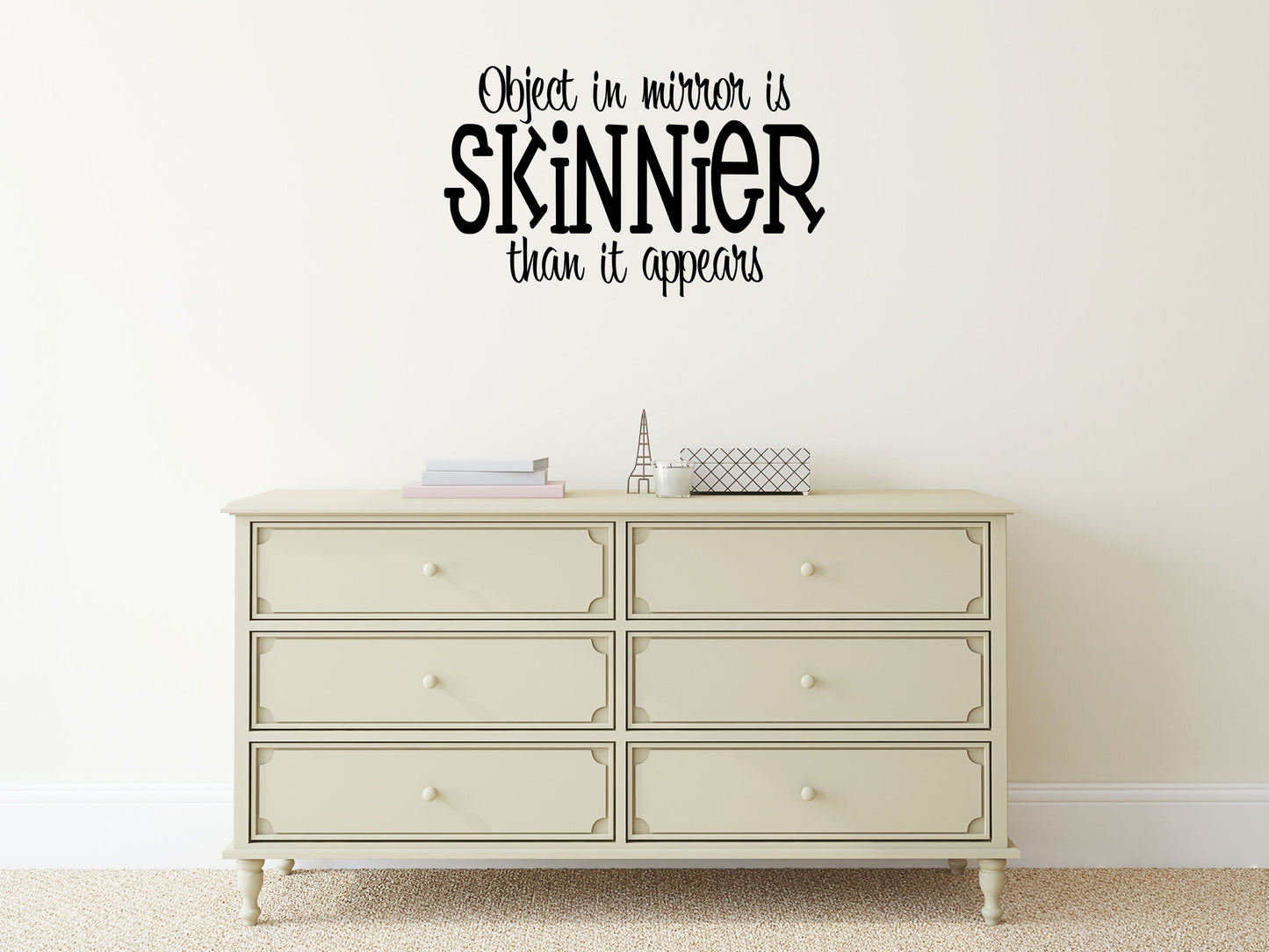 Object In Mirror Vinyl Wall Decal Inspirational Wall Signs