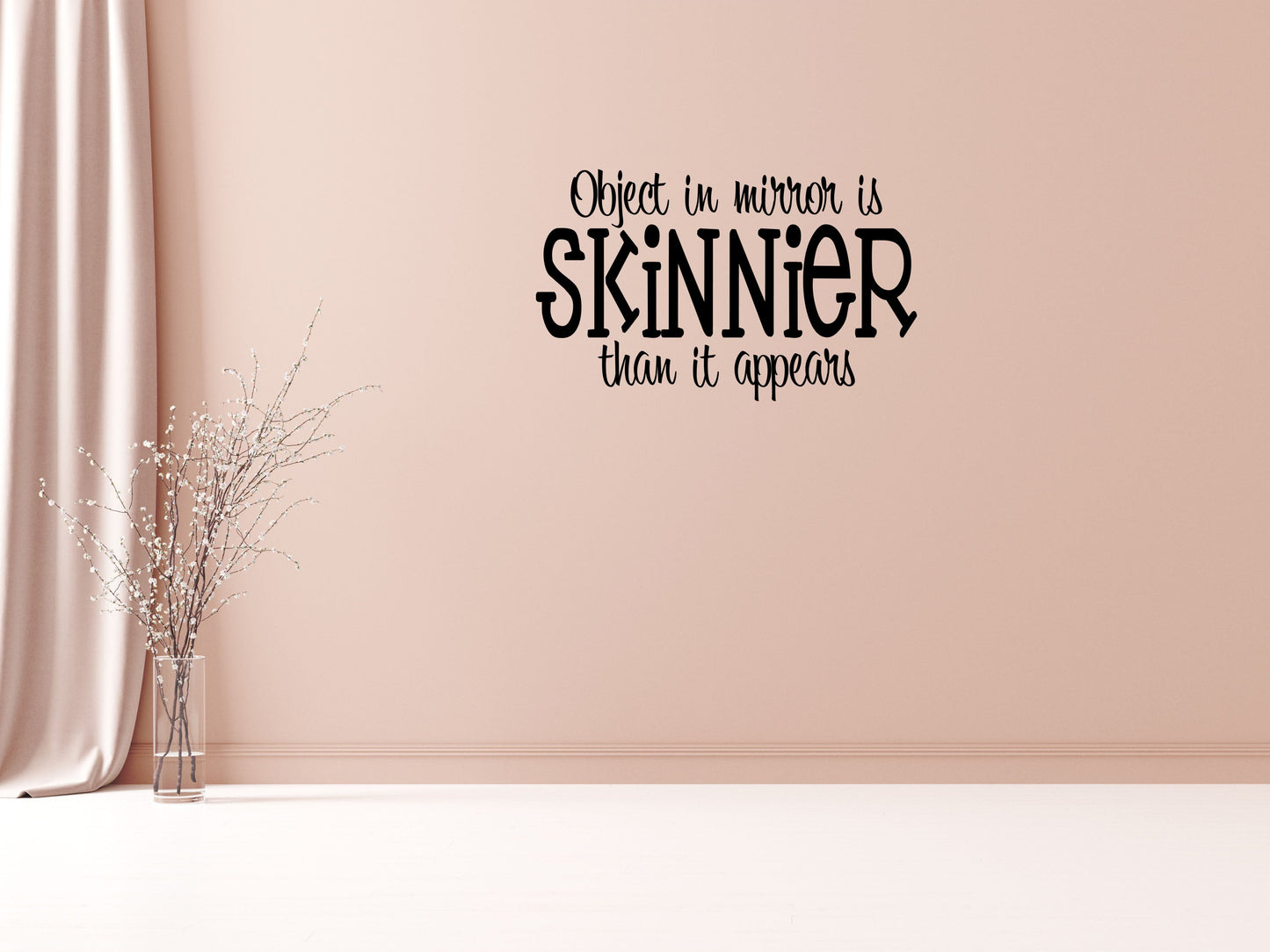 Object In Mirror Vinyl Wall Decal Inspirational Wall Signs