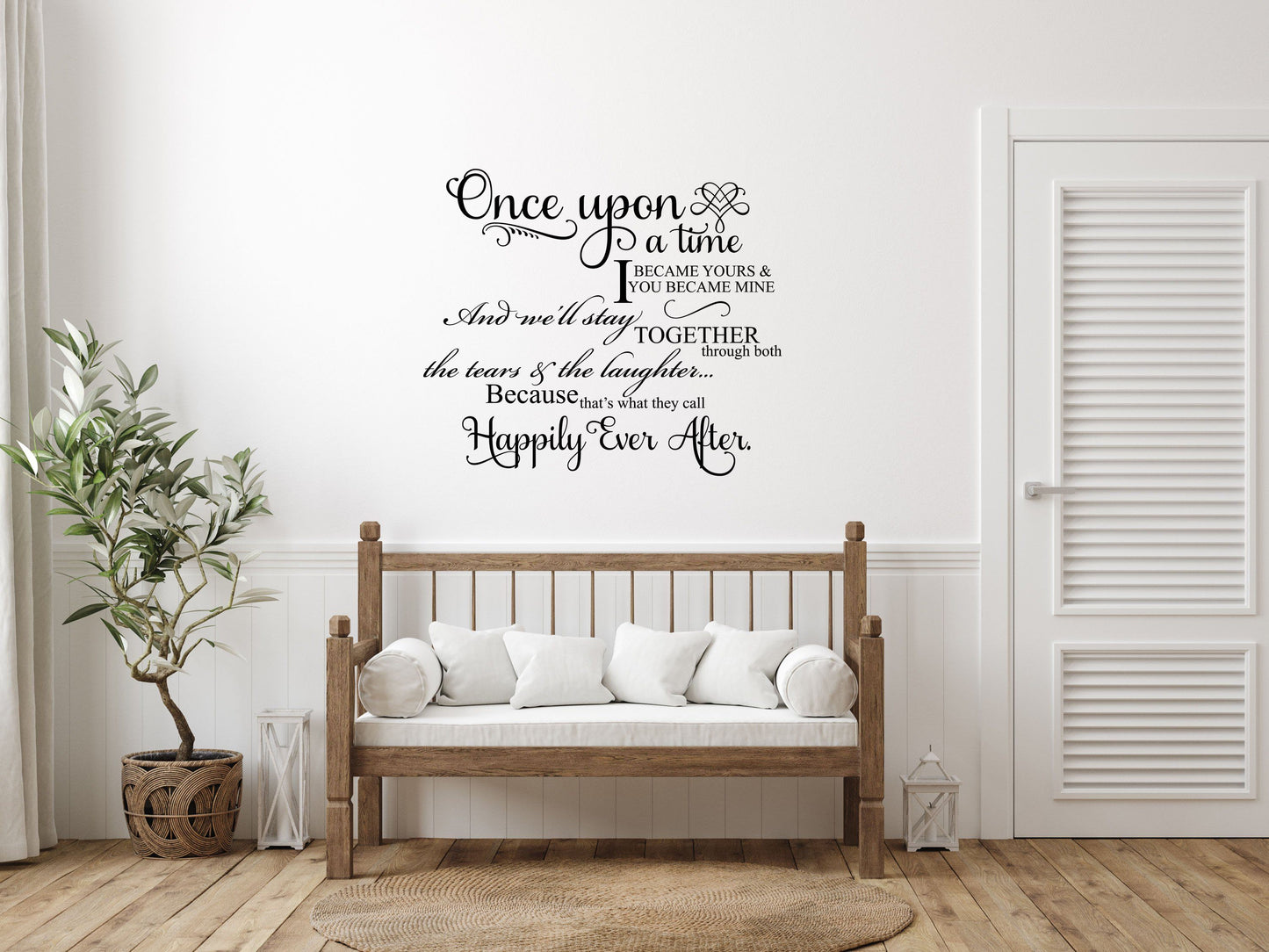 Once Upon A Time I Became Yours Vinyl Wall Sayings - Inspirational Wall Decals Vinyl Wall Decal Inspirational Wall Signs