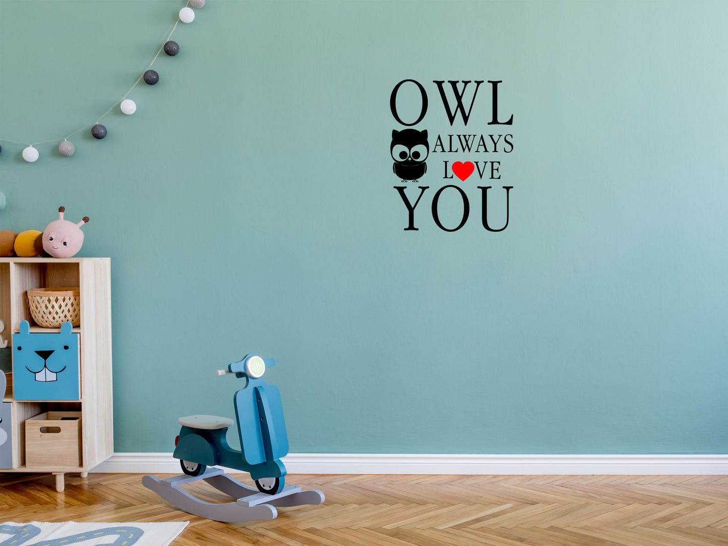 Owl Always Love You Owl Vinyl Wall Decal Inspirational Wall Signs