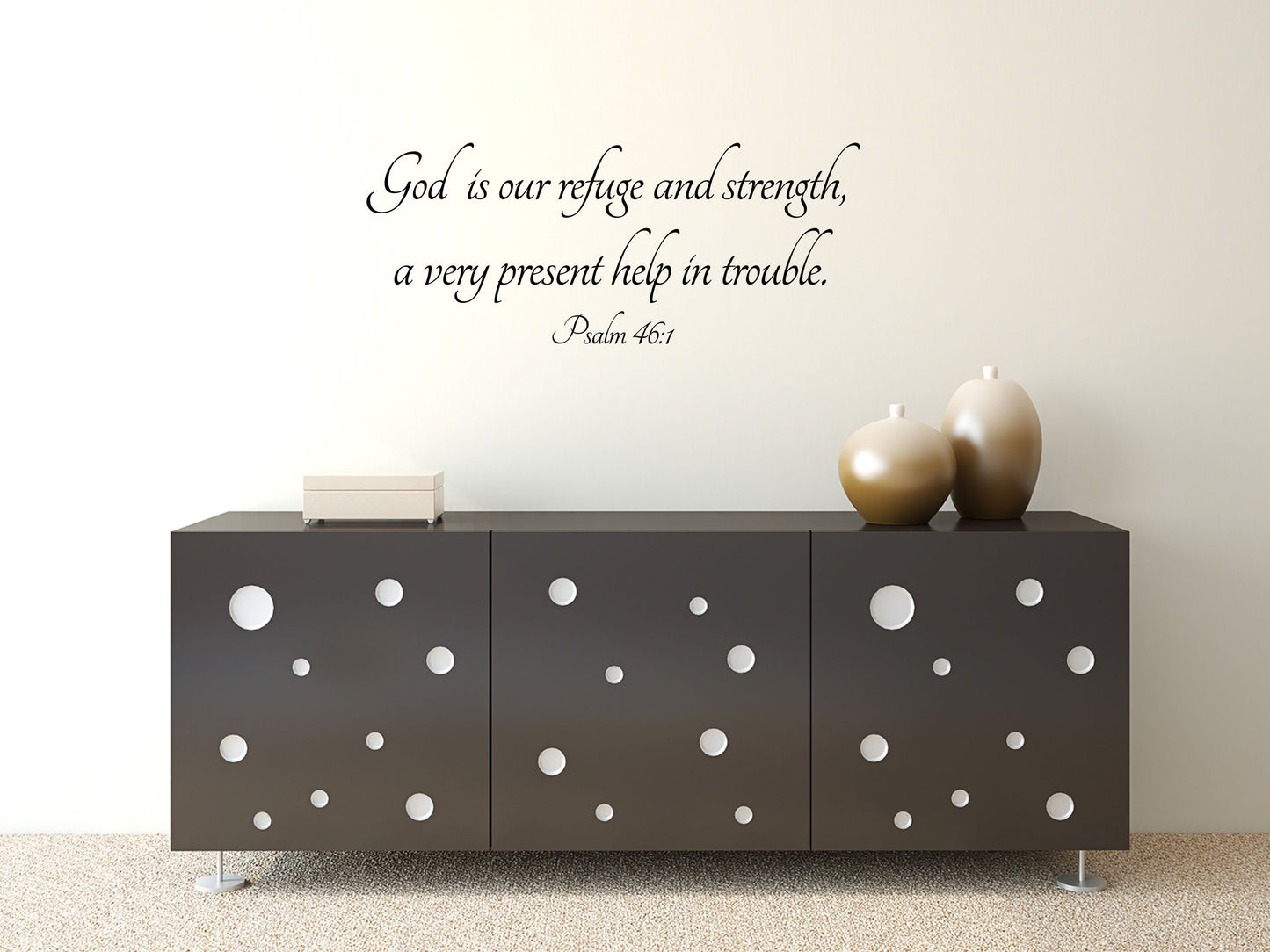 Psalm 46:1 - Scripture Wall Decals Vinyl Wall Decal Inspirational Wall Signs