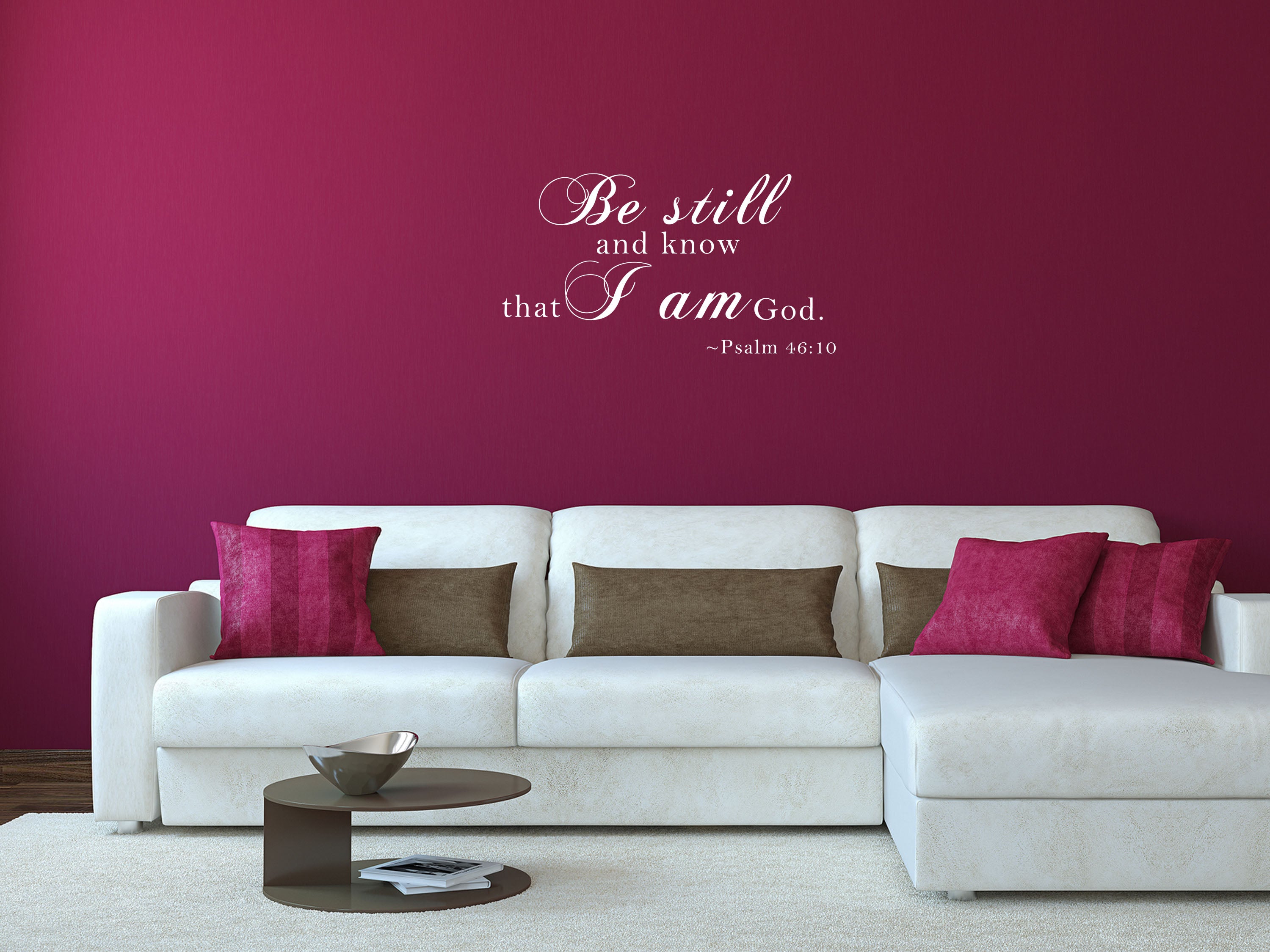 Psalm 46:10 - Scripture Wall Decals Vinyl Wall Decal Inspirational Wall Signs