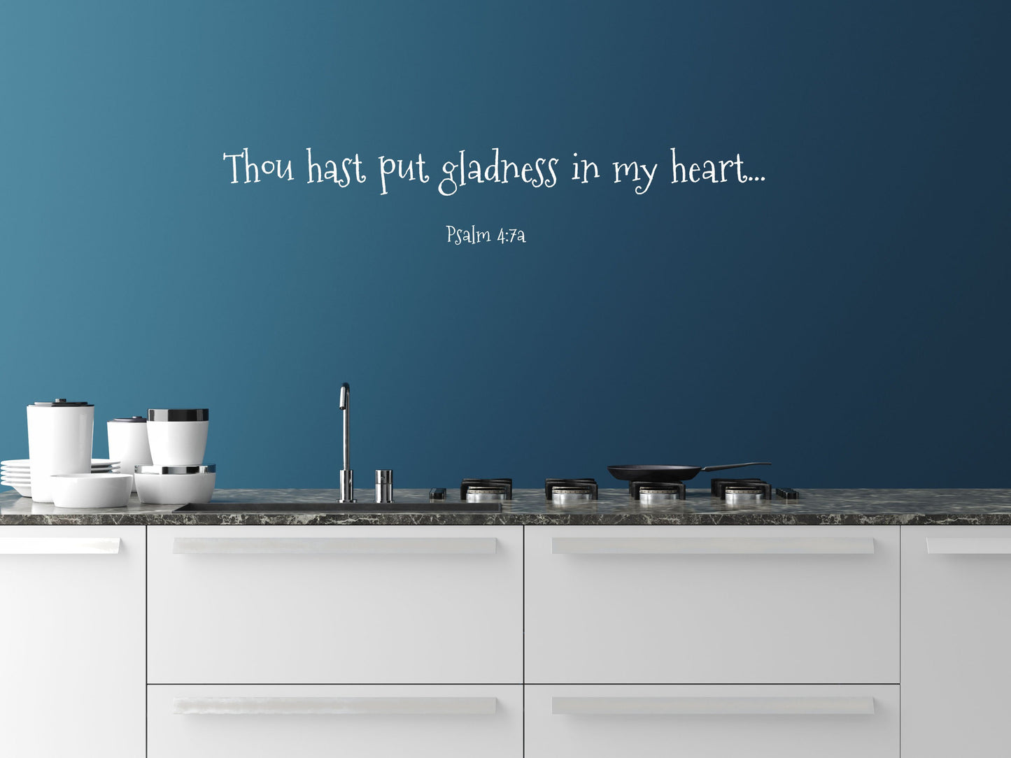 Psalm 4:7 - Inspirational Wall Decals Inspirational Wall Signs