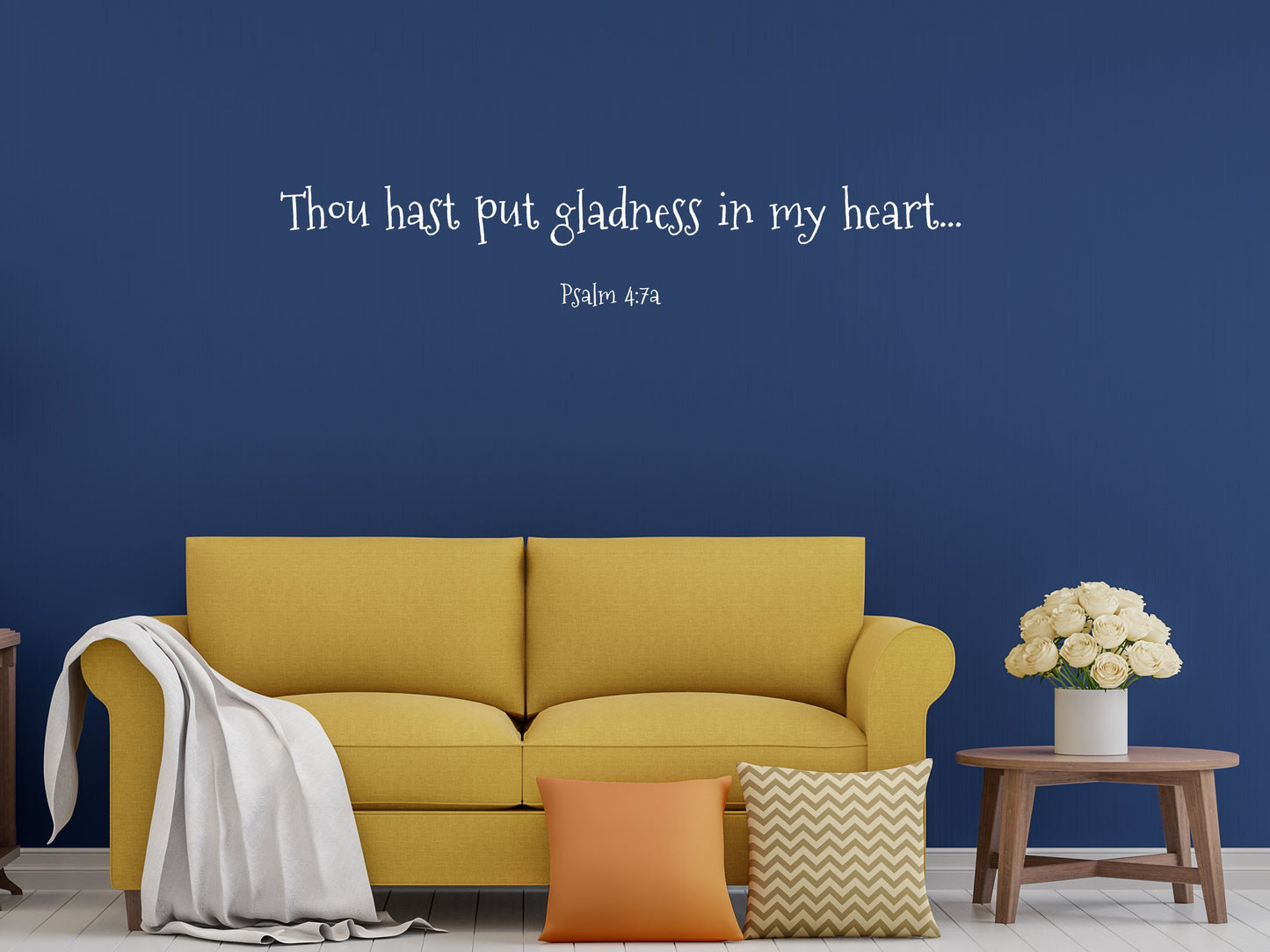 Psalm 4:7 - Inspirational Wall Decals Inspirational Wall Signs