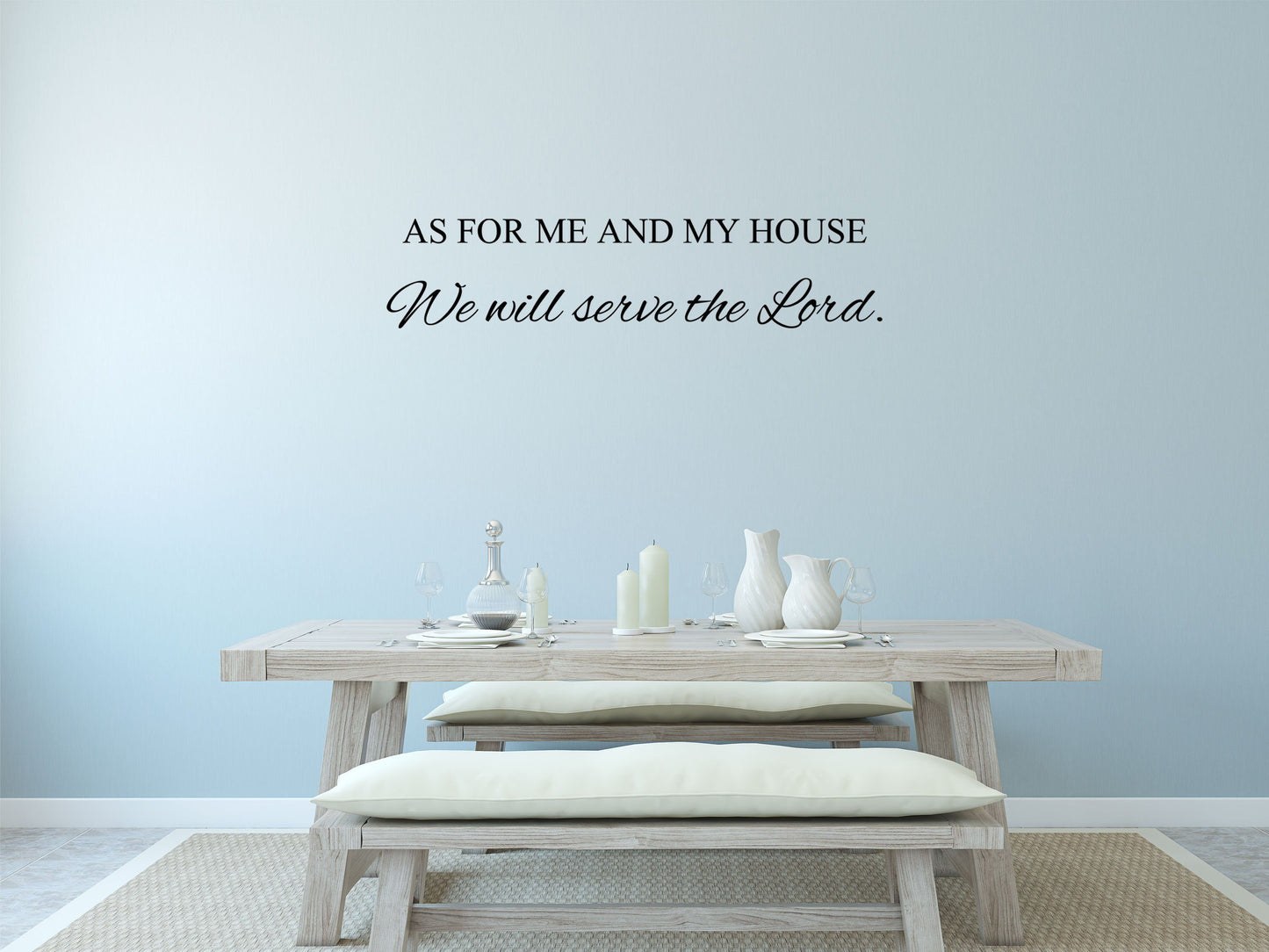 Serve the Lord - Scripture Wall Decals Vinyl Wall Decal Done