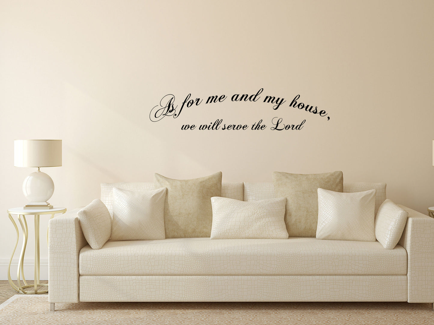 Serve The Lord - Scripture Wall Decals Vinyl Wall Decal Inspirational Wall Signs