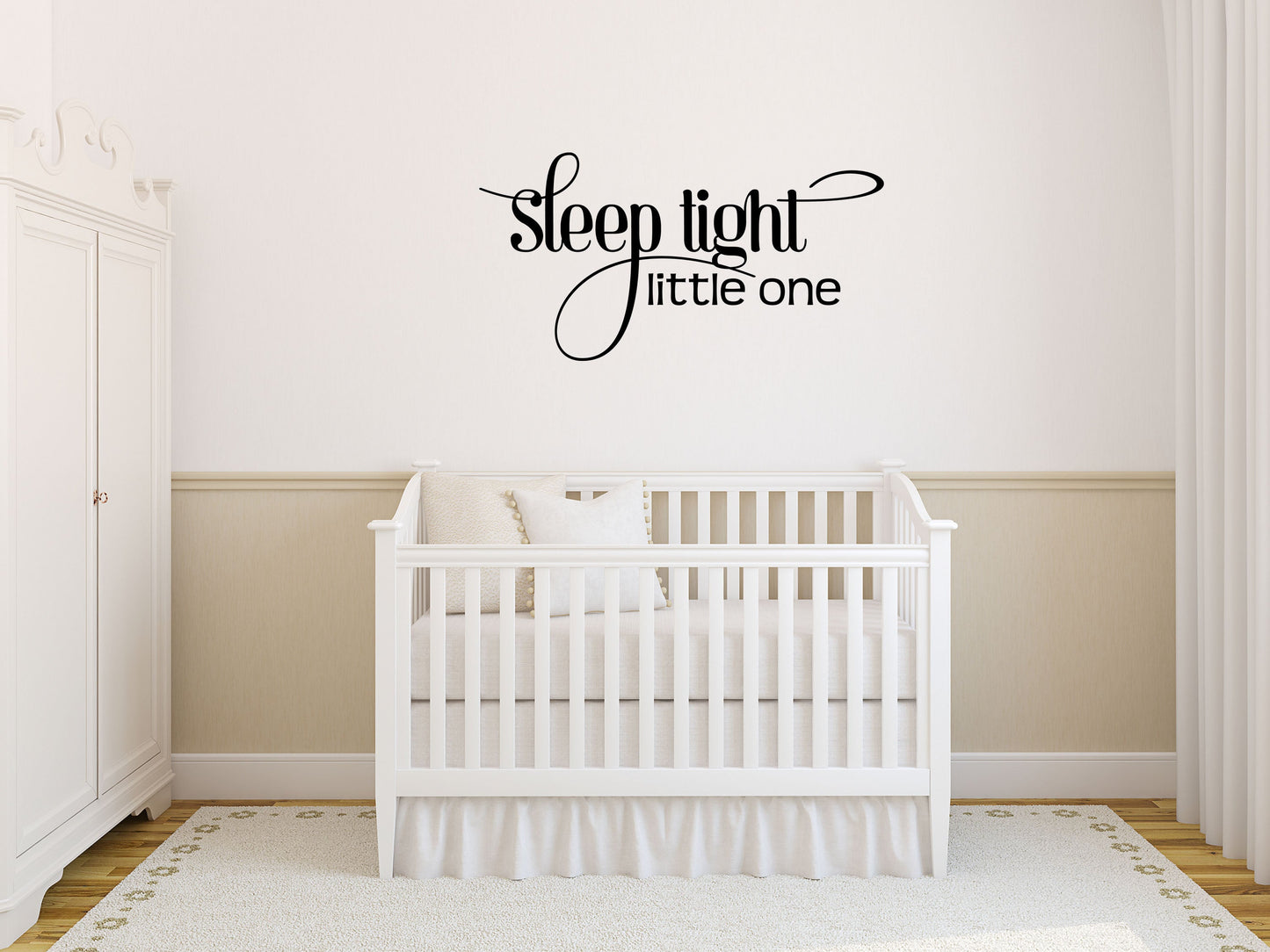 Sleep Tight Little One - Inspirational Wall Decals Vinyl Wall Decal Inspirational Wall Signs 