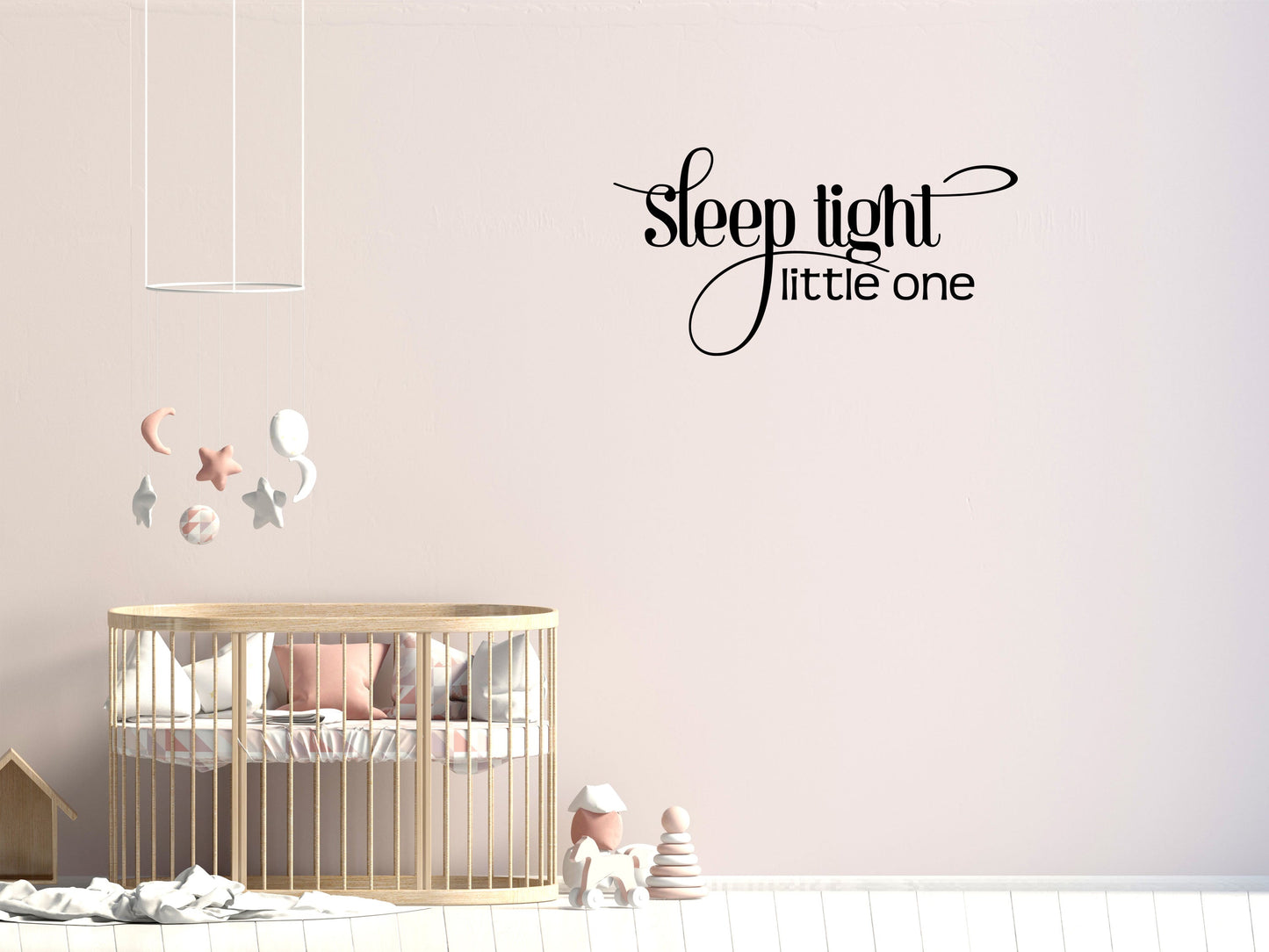 Sleep Tight Little One - Inspirational Wall Decals Vinyl Wall Decal Inspirational Wall Signs 