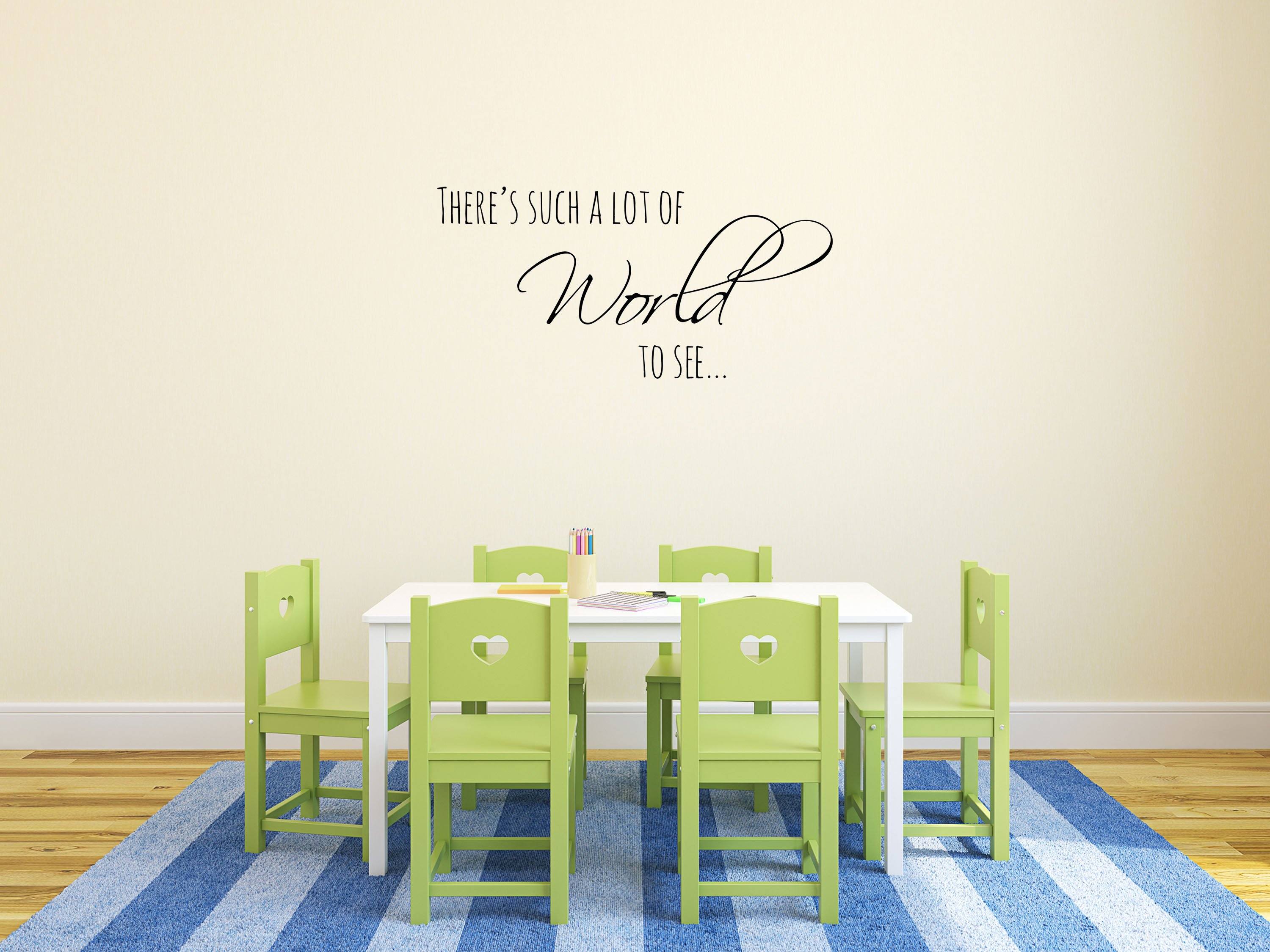 There's Such a Lot of World to See Nursery Vinyl Wall Decal - Baby Room Sign - Boy and Girl Room Wall Decal Vinyl Wall Decal Done