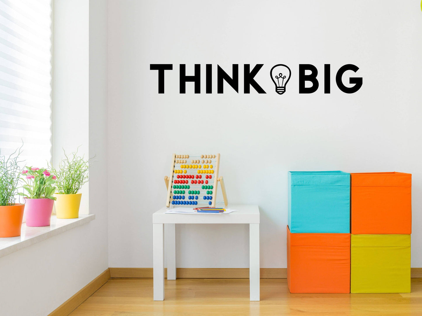 Think Big Decal Office Motivational Decal- Inspirational Wall Signs Vinyl Wall Decal Done 