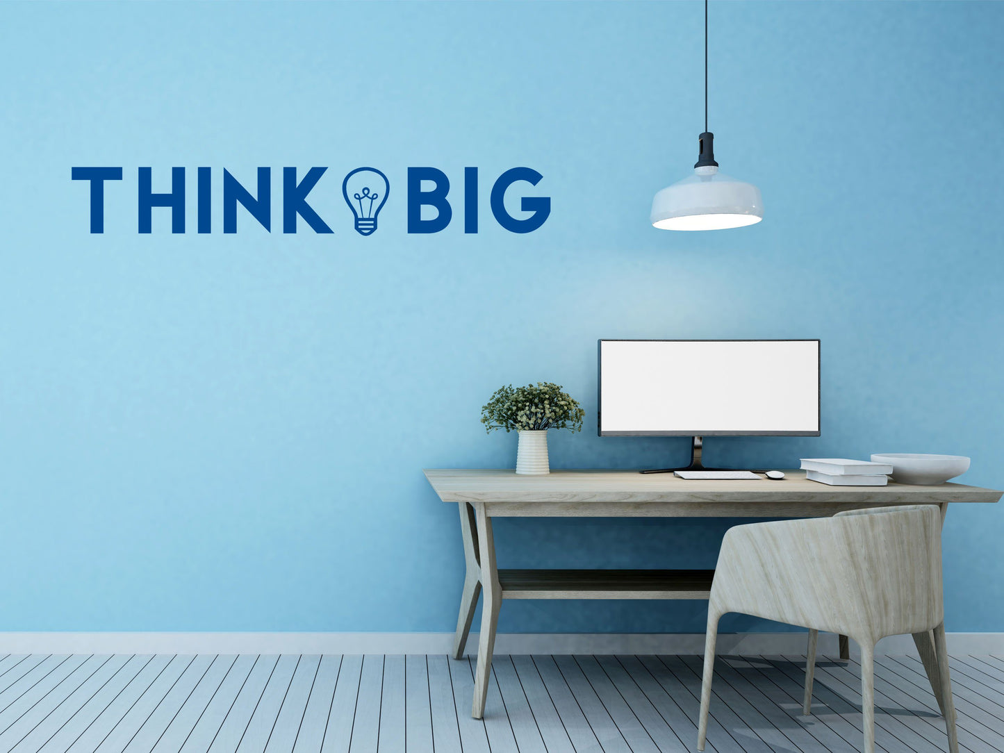 Think Big Decal Office Motivational Decal- Inspirational Wall Signs Vinyl Wall Decal Done 