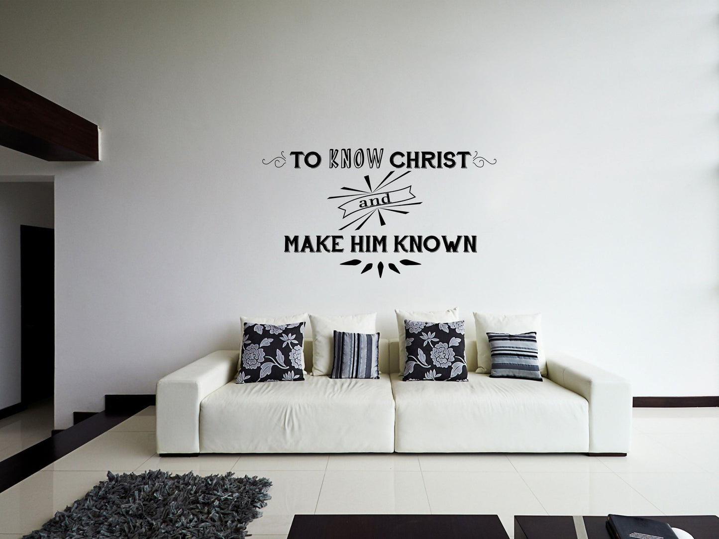 To Make Christ Known Bible Wall Decal - Inspirational Wall Signs Vinyl Wall Decal Inspirational Wall Signs