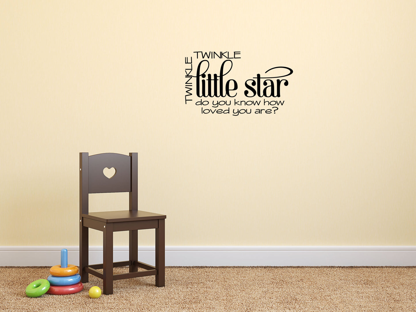 Twinkle Twinkle Little Star - Inspirational Wall Signs Vinyl Wall Decal Inspirational Wall Signs