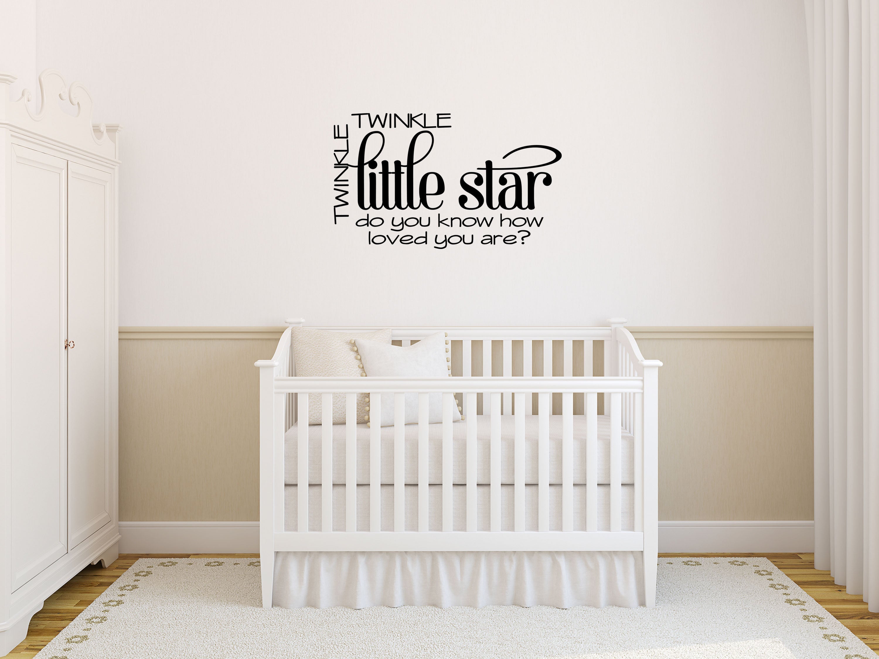 Twinkle Twinkle Little Star - Inspirational Wall Signs Vinyl Wall Decal Inspirational Wall Signs