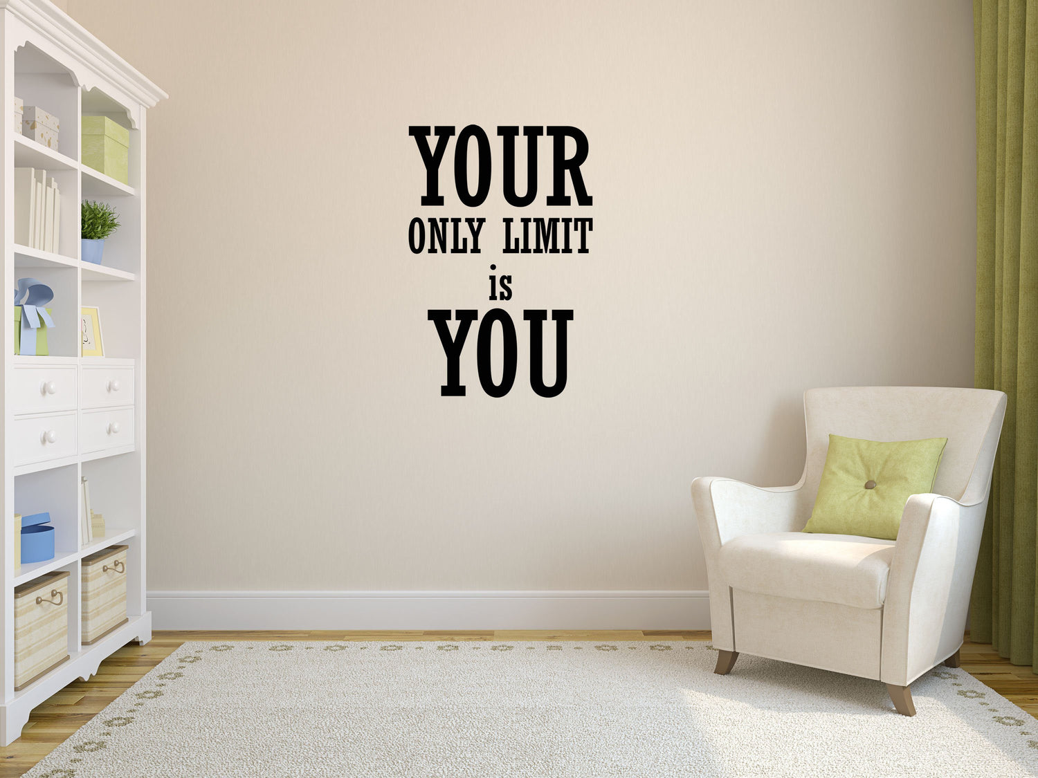 Your Only Limit Is You Business Office Wall Sticker Quote - Inspirational Wall Decals Home Decor Decals Done