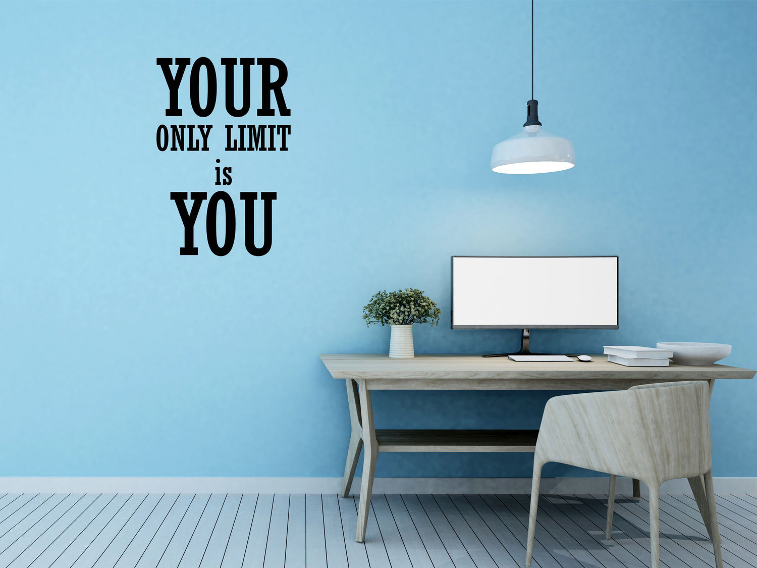 Your Only Limit Is You Business Office Wall Sticker Quote - Inspirational Wall Decals Home Decor Decals Done