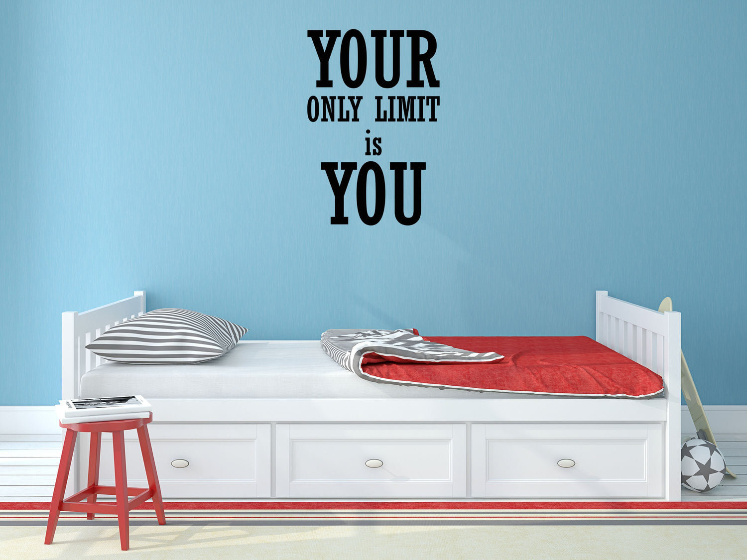 Your Only Limit Is You Business Office Wall Sticker Quote - Inspirational Wall Decals Home Decor Decals Done