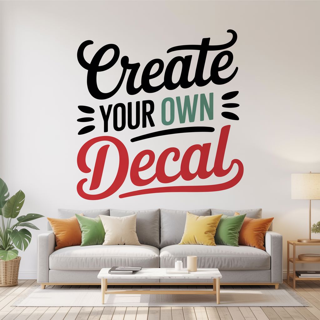 Create Your Own Wall Decal – Custom Vinyl Lettering – Personalized Quote Sticker – DIY Text Wall Art Vinyl Wall Decal Inspirational Wall Signs 