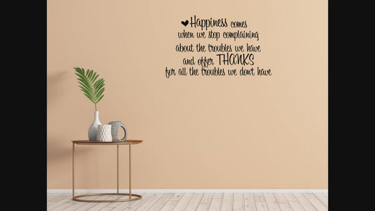 Happiness Comes Decal