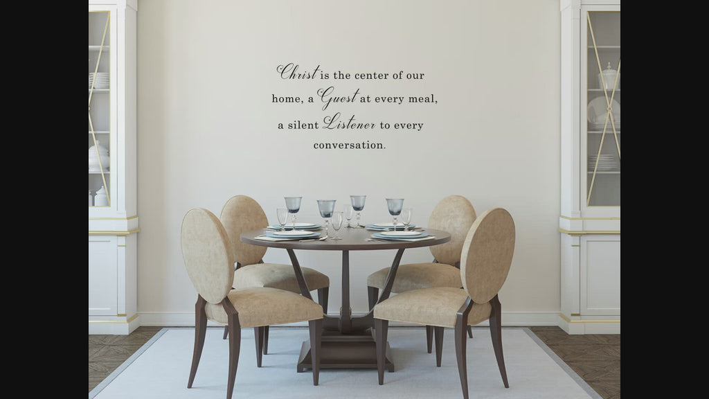 Christ Is The Center Of Our Home Removeable Wall Decal