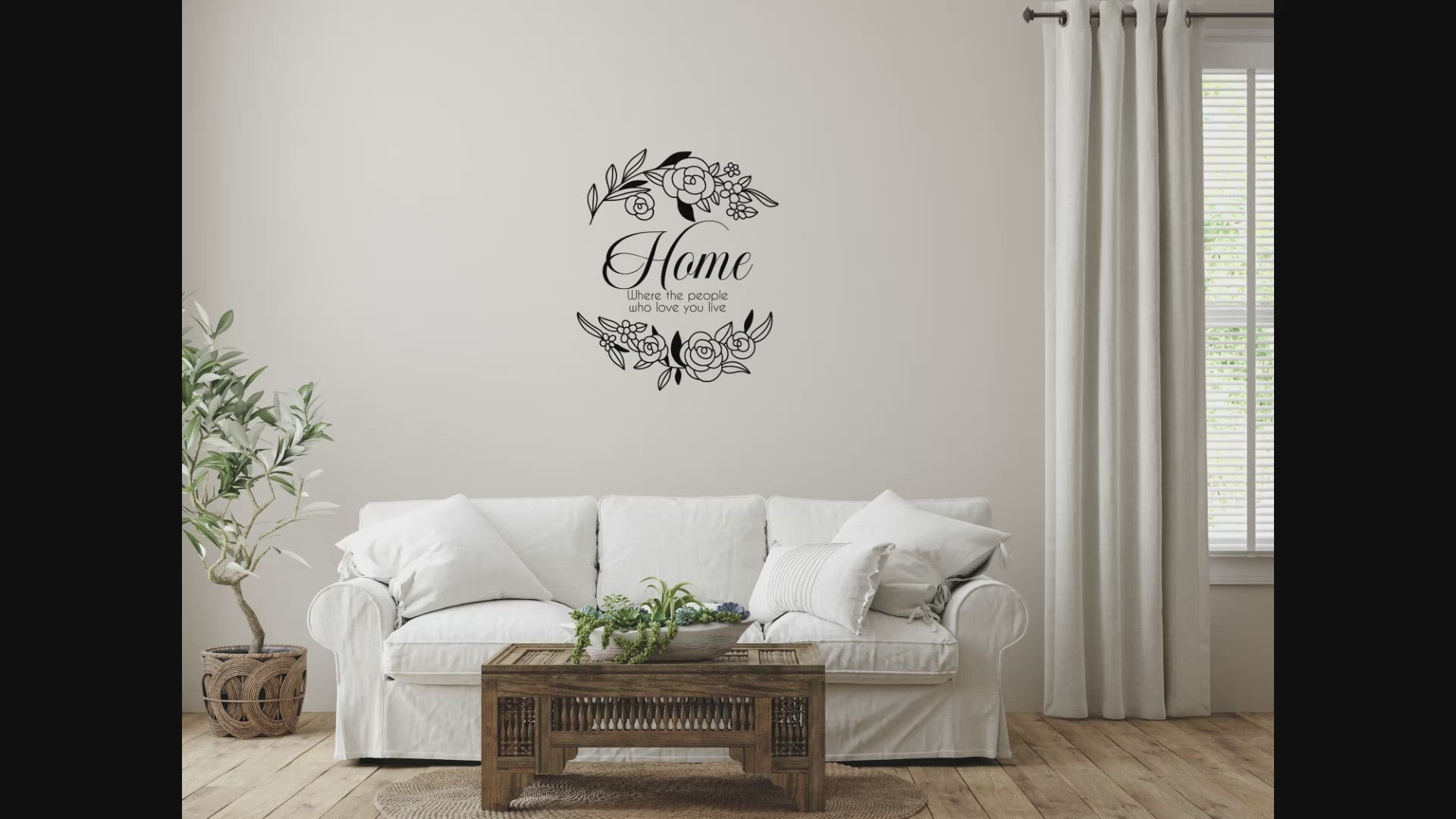 Home Where The People Who Love You Live Wall Decal