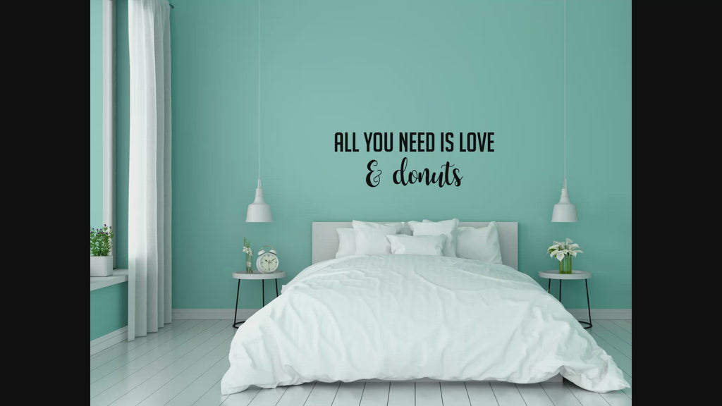 Love Quote Wall Decal – All You Need is Love Home Decor Vinyl Sticker