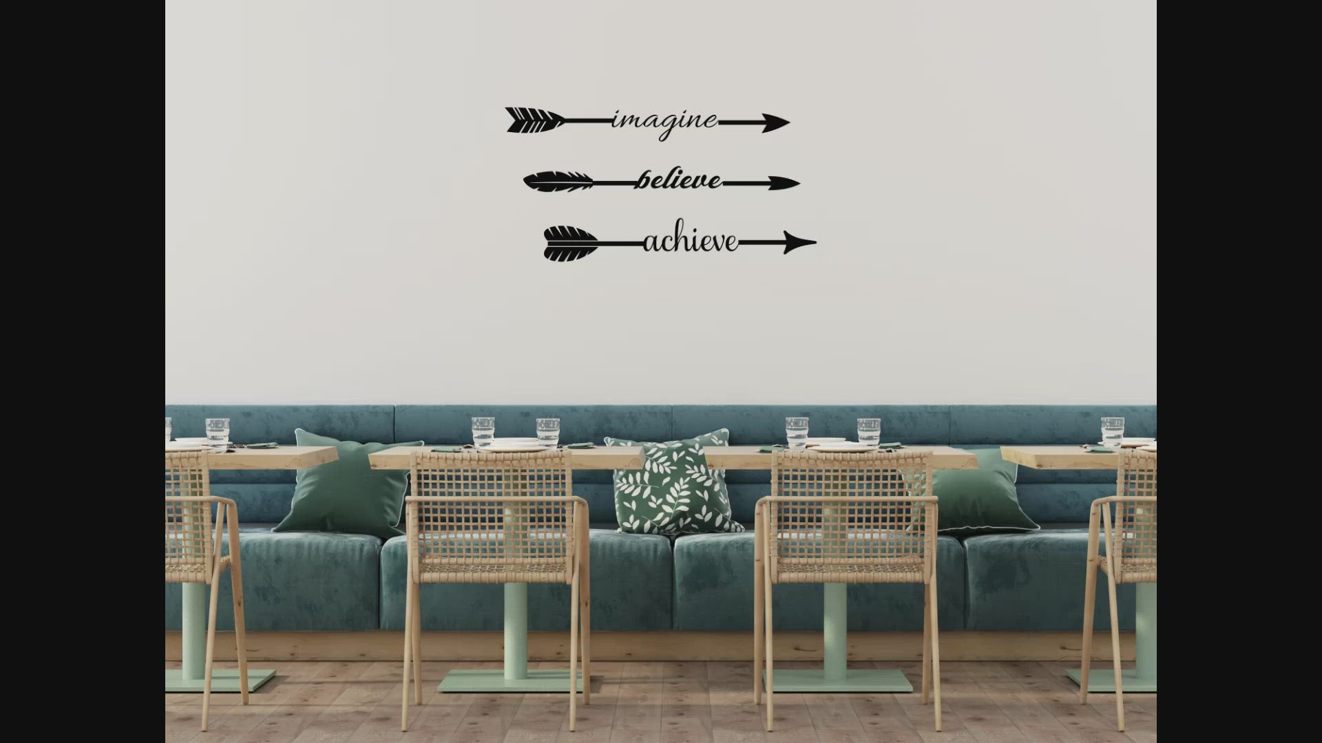 Imagine Believe Achieve Wall Decal