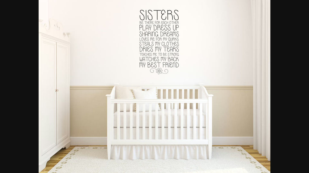 Sisters - Inspirational Wall Decals
