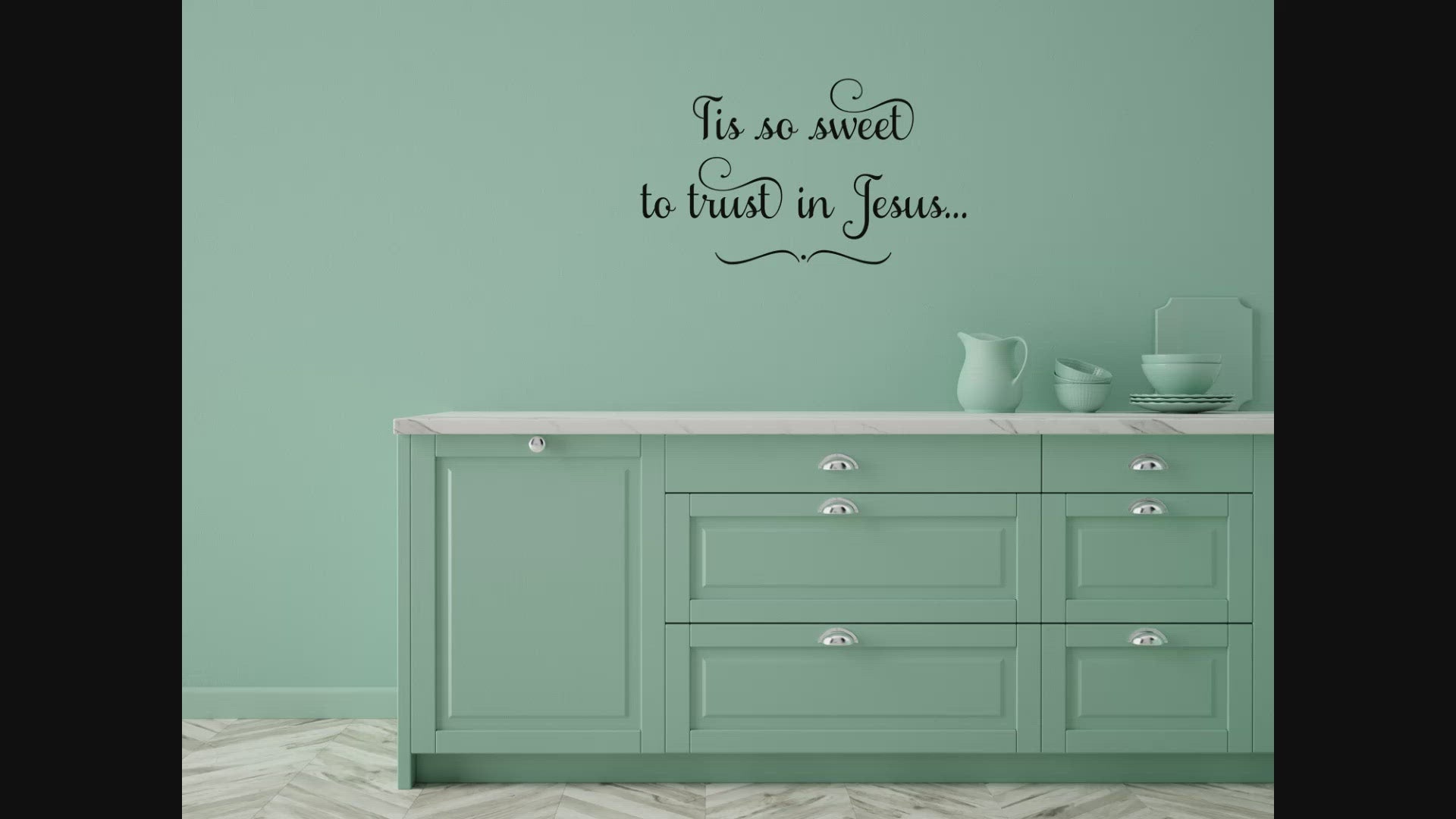 Tis So Sweet To Trust In Jesus Vinyl Wall Decal